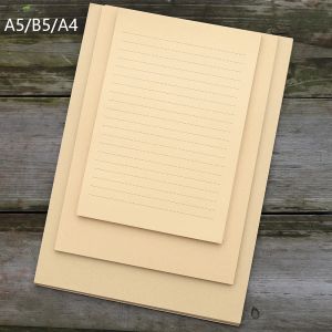 Kağıt 50 Sheets A5/B5/A4 Retro Kraft Kağıt Partisi Masaj Yazma Mektup Kırtasiye Vintage Not El Sanat Kağıt Boyama Ambalaj Kağıdı