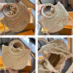 Women straw bag Designer tote beach handbag Clutch wallet Holiday Style weave basket bags high quality Shoulder crossbody Hobo purses ladies Satchels pouch