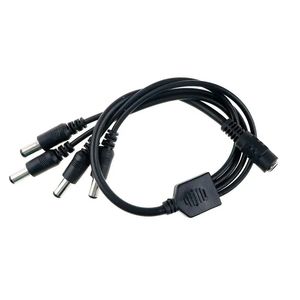 Ny 2024 DC Power Jack 5.5x2.1mm DC Power Cable 1 Kvinna till 2,3,4,5,6,8 Manlig plug -splitteradapter för säkerhet CCTV -kamera och LED -stripfor