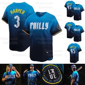 3 Harper Phillies 2024 City Connect Jersey J.T. Realmuto Nick Castellanos Kyle Schwarber Zack Wheeler Alec Bohm Bryson Stott Philadelphia Marsh