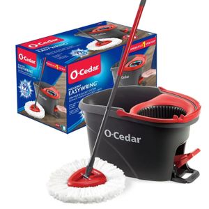 MOP rotativo e sistema de balde com pedal do pé e Wringer Bucket embutido 240329