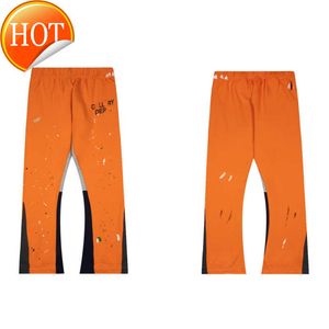 Herrendesigner Graffiti Print Joggo Fracht Jogger Sweatpant Cargos Pantalon Splash Tinte Jogger LOSSES Buchstaben A2