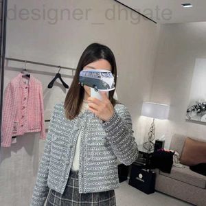 Women's Jackets designer Correct Edition Spring/Summer Silver Grey Round Neck Long Sleeve Lightweight Woolen Coat 8016# MC3J