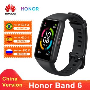 Braccialetti Huawei Honor Band 6 Monitoraggio cardiaco Monitoraggio Orologio Smartwatch Ossigeno Fitness Smart Bracciale INTERFATORI IN BENDA