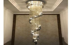 LED K9 LUZES DE CRISTAL LUZES DE ARIGADAS DE ARIGADAS CHANDELIERS LUZES PENENTES ILUMPLAÇÃO E PARA STRAIRS LOBBY Country House Showroom Living4304156