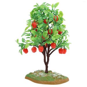 Decorative Flowers Apple Tree Model Gardening Decoration Micro Landscape Ornament Ornaments Mini Toy DIY Bonsai Small