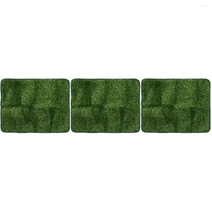 Decorative Flowers 3 Pieces Pet Mat Fake Grass Portable Cage Pad Dogs Potty Accessory Pee Baby Small Accessories