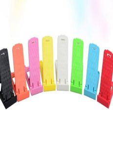 Cell Phone Stand Multifunctional Foldable Phone Mounts Solid Color Plastic Holders Cheap Factory DHL 3481036713