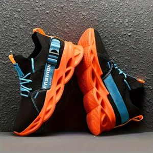 Sports Breatble Blade Running Shoes Men - stötdämpande, icke -halkande sneakers för utomhusaktiviteter