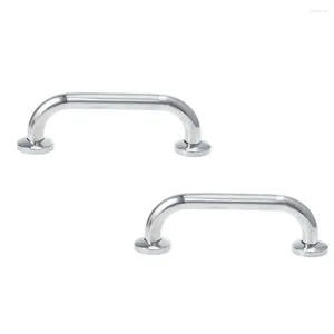 Bath Mats 2 Pcs Fence Thickened Safety Handrail Non-skid Stainless Steel Shower Rod Holders Bar Counter Bathtub Bathroom Elder