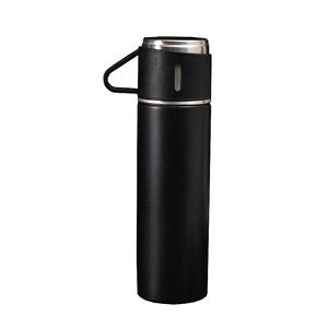 17 oz bärbart rostfritt stål termos flasor sport flask vakuumisolering tumbler öl vatten resemugg spiral läcksäker stopper med koppen hålla kall jy1224