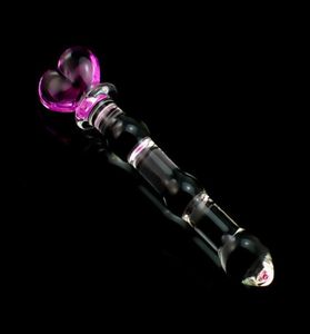 Novo vibrador de vidro cor -de -rosa para mulheres masturbador de cristal para fêmea para estimulação anágua vaginal Varra de prazer lúcida Dildo3728491