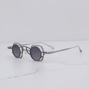 Солнцезащитные очки ins fashion retro square men shades nice nice vintage metal grey clip на солнце