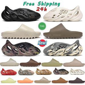 Gratis fraktdesigner Slides Foam Runners Men toffles Mineral Famous Sandals Womens Sliders Slipper Ock Bone Harts Cogs Desert Ararat Runner Slide Clog Slider