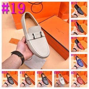 40Style Ny äkta mocka läder handgjorda designer loafers mens klänning båt casual skor kör glid på vintern sommar ärtor manliga skor för män storlek 38-46