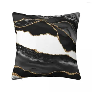 Cuscino glam nero oro nero e bianco camera da decorazione di articoli per decorare federe da letto