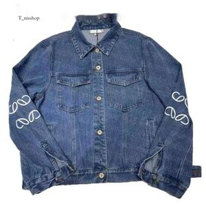 Women's Jackets Designer Women Summer Light Jacket Vintage Denim Letter Print Designer Coat Woman Long Sleeve Outerwear 410