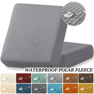 Stol täcker vattentät soffa sittplats kudde täcker jacquard polar fleece elastisk avtagbar soffa husdjur barn möbler skyddare