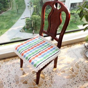 Pillow Spring Zakka Pastoral Office Computer Chair Lightweight Breathable Fabric Tying