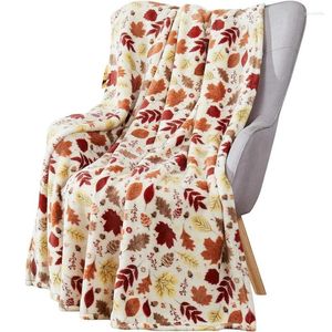Decken Fall Dekor werfen Decke weiche warme Herbstblätter für Wohnzimmer Couch Bett Stuhl Schlafsaal Travel