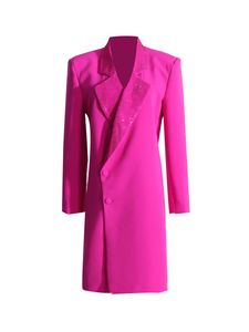 W107 Suit da donna Blazer Splosata diamanti Blazer per donne per le donne Dolletti Dickeming Patchwork Solid Blazer Solid Female Style Female Style