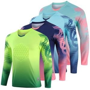 Maglie da calcio da uomo per adulti portiere a maniche lunghe tracce di calcio di calcio traspirato il portiere traspirante Jersey 240321