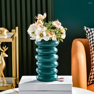 Vases Flower Vase Spiral For Table Garden 1pcs 20x11x10cm Dark Green PE Plastic Wear Resistant White Kitchen