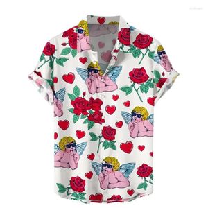 Camicie casual da uomo divertente camicia hawaiana per uomo 2024 Summer Bass Button manica corta harajuku tops street fashion womens camicetta da donna tees tees camicetta