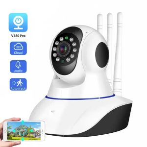 Kameror V380 Pro Mini Camera WiFi Baby Monitor Night Vision IP Cameras Smart Home Security Protection Kamera Wi Fi Interieur Sans Fil