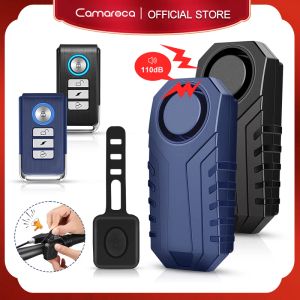 Kits Camaroca Wireless Bike Alarm Remote Control Waterproof Electric Motorcycle Scooter Bicycle Security Protection Anti theft Alarm