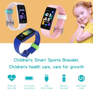 Wristbands MISTEP T11 Smart Watch Rechargeable Heart Rate Monitoring Silicone 1.08 Inch Kids Sports Bluetooth Watch for Android for iOS