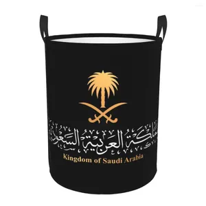 Laundry Bags Kingdom Of Saudi Arabia Basket Foldable Toy Clothes Hamper Storage Bin For Kids Nursery
