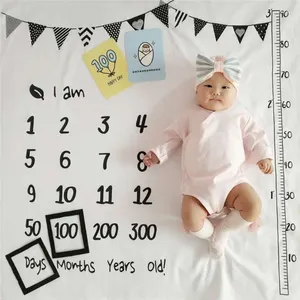 Coperte 100x100 cm Baby Milestone Musline Pogrammi Pografia PROPT PROPTINI NAFADLE DAVO PROVA BASSATO BAMBINO ASCOLLO BAMBINO