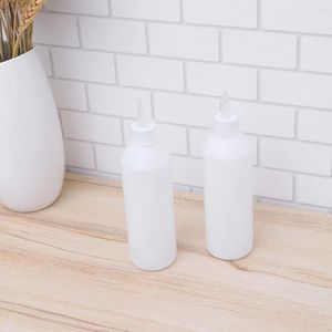 Garrafas de armazenamento 2 PCs Crafts Supplies Glue Dispense Bottle Squeeze com capa White Out Liquid