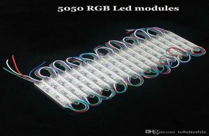 5050 RGB Módulo LED leve à prova d'água 12V SMD 5050 3 LEDS 072W Módulos LEDs LED LUNTLHO DE LED para letras de canal5144472