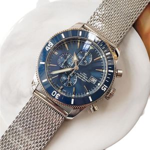 U1 Top AAA Bretiling Super-Ocean Heritage Watch 42mm B20 Automatisk mekanisk full fungerande klockor Rostfritt stål Rem Sapphire Glass armbandsur