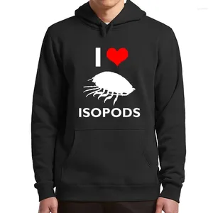 Men's Hoodies I Love Isopod Isopods Animal Lovers Gift Hooded Sweatshirt Unisex Soft Casual Pullover For Men Women