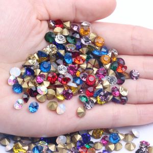 Glass Pointback S Mini Many Colors SS28 6062mm 288pcs Stones brilhantes StransShes Stranst Diy Nails Art Supplies de telefone 240328