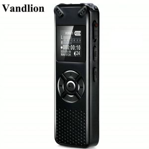 Recorder Vandlion Professional Smart Digital Voice Activated Recorder Portable HD Sound Audio Recording Dictaphone MP3 Recorder