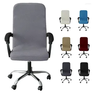 Stuhlabdeckungen Jacquard Office Computer Cover Elastic Gaming Chairs Slippover staubdichtes soild Farb rotierender Sesselschutzschutz