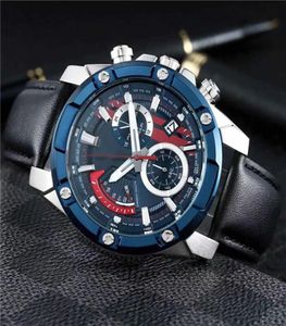 EFR559 Men039s Quartz Sports Calendar Watch Highquality Waterproof and Shockproof All hands can be operated Leather strap8271089