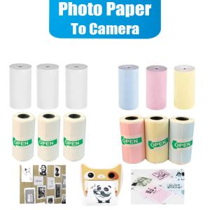 Papel foto de papel impressão térmica para câmera de impressora instantânea Vídeo de tela de lente dupla infantil infantil ao ar livre adesivo diy