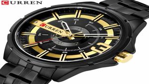 Curren Watches for Men Military Quart Watch Design unico Design Design Acciaio inossidabile Orologio da polso maschio Renogio Masculino227M7316578