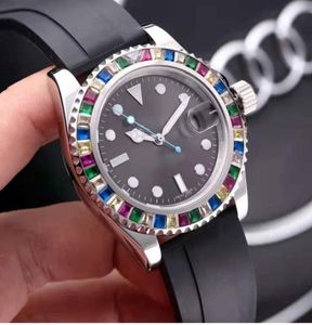 Orologi casual movimenti automatici originali cinturino in gomma Specchio a zaffiro di prima qualità menwatch colorato diamond decoration orologio4520357