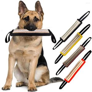 Hundekleidung benutzerfreundliches Bissspielzeug einfach zu greifen Nicht-Schlupf-Welpen-Jute Stick Haustier