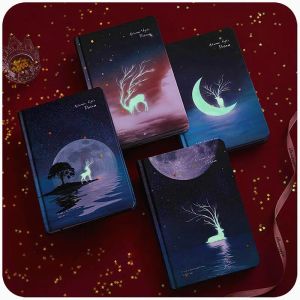 Notebooks A5 Midsummer Night Night Luminous Hand Book Livro de capa dura