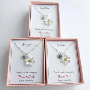 Gift Wrap Customize Any Quote Name Will You Be My Flower Girl Initial Necklace Personalize Wedding Proposal Gifts Bracelets