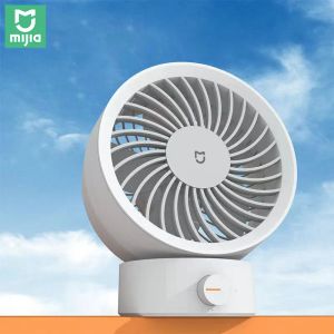 Drucker neue Mijia tragbare Fan -Mini -Haus können seinen Kopf Minifan Office Desk Elektrische USB -wiederaufladbare Lüfter für Desktop schütteln