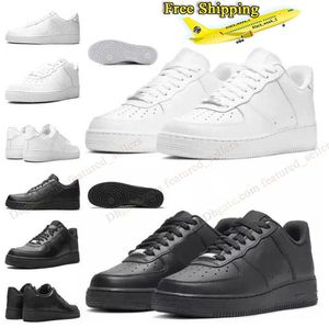 free shipping shoes famous Classic low 1s casual Shoes one sports sneakers Platform skate triple black white Sneakers Mens outdoor sneaker trainers us13 mens womens