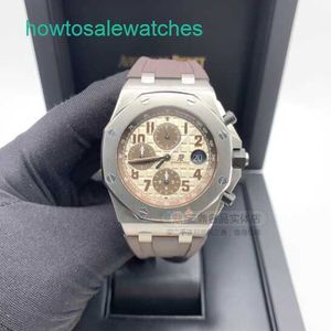 Luxo AP Wrist Watch Royal Oak Offshore Series 26470ST.OO.A801CR.01 Cronógrafo Precision Steel Mechanical Mens Watch